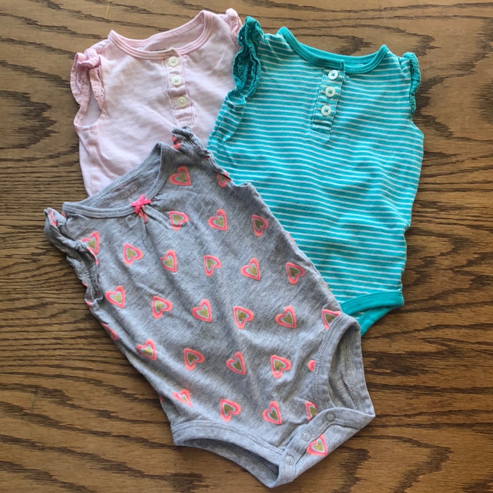 Carter’s Baby Girl Onesies Bundle - 3 pieces
